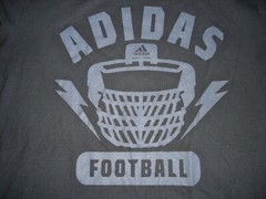 Adidas Go-To tee black football helmet shirt men’s Large (L)