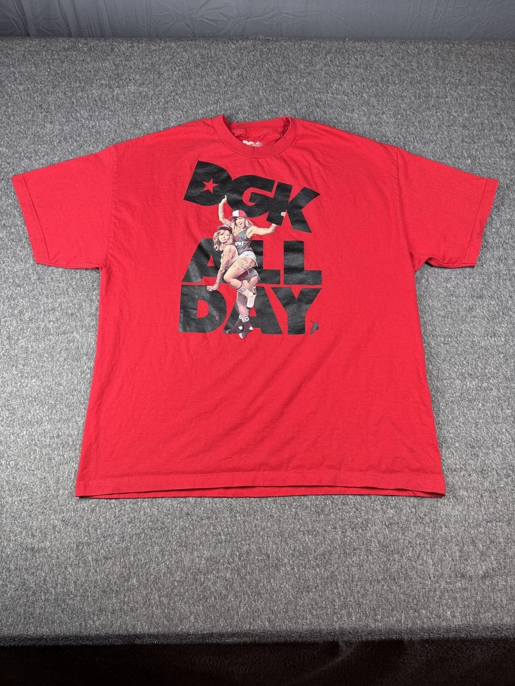 DGK Shirt Mens 2XL Red All Day Graphic Tee Skater Streetwear Urban Skate