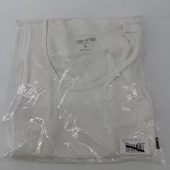 Todd Snyder Tank Top Mens m White Ribbed Tank Top KN1270422 Pima Cotton Modal