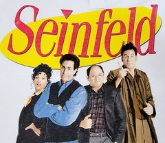 SEINFELD Shirt Mens 2XL XXL White Cast JERRY KRAMER GEORGE Casual NWT