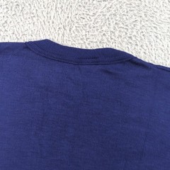Vintage John Henry T Shirt Mens Small 34-36 Blue Polypropylene Blank Made USA