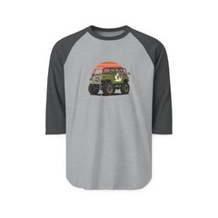 Cholo Sunset Jeep Ride Raglan Shirt | 3/4 Sleeve