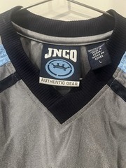 Y2K JNCO Saberrtooth Gray and Blue Jersey Size Large Skater Streetwear