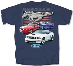 05-09 Mustang Collection Ford Tee AMERICAN MUSCLE CARS T’shirt