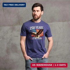 Silver Lake T-shirts 250 Years US Independence Day T-Shirt 4th of July 1776-2026