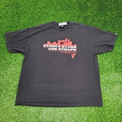 Vintage Y2K Famous-Stars-And-Straps Shirt 2XL 25×29 Black