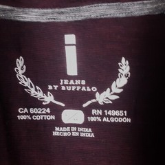 i Jeans By Buffalo Caruso Mock Cowl Neck Maroon Long Sleeve Shirt Sz L Mens Logo