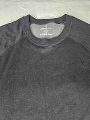 Fabletics Training Day Tee Shirt Men M Black New With Tags Stretch Breathable