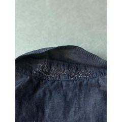Lucky Brand Shirt Mens XL Navy Blue Slim Fit Collared Long Sleeve Snap Button-Up