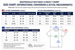 Whitesville WV73544 2-Pack T-Shirt XL Off White Short Sleeve Made in Japan New