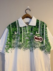 Rare Vintage 1996 Malaysia Pacific Alliance Jersey Polo T Shirt Milo Nestle L