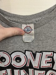 Delta Pro Weight Looney Tunes Graphic Print Gray Men’s L Crew Neck T-Shirt