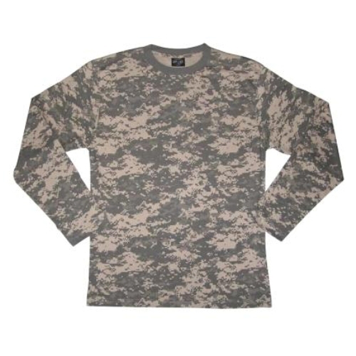 Digital Camo Long Sleeved T-Shirt – 100% Cotton Army Military Top All Sizes New