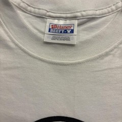 Vintage Yin Yang Graphic T-Shirt Hanes Beefy-T Men’s White Streetwear Tee