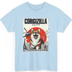 CorgiZilla Parody Japanese Art Corgi Dog Mom Dad Unisex Adult T-Shirt