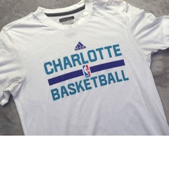 Adidas Charlotte Basketball Aeroknit Climacool Shirt Men’s S White NBA Tee