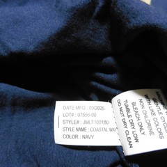 Johnnie-O Men’s XL Coastal Way Crewneck T-Shirt Navy Blue LS Graphic Print