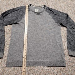 Rag & Bone Standard Issue Shirt Mens Medium Grey Raglan Long Sleeve Crewneck