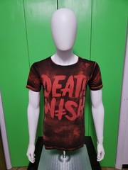 Deathwish Skateboards Shirt Red Dye Blood Stains S *VERY RARE* (Collar Cut Off)