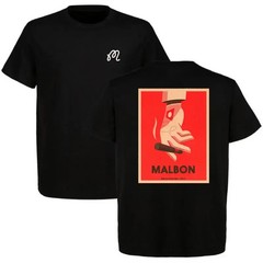 Malbon Golf Vintage Cigar Hand Graphic T-Shirt, Retro Poster Style Streetwear