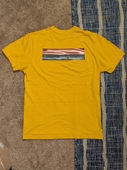 Vintage The North Face Yellow Aurora Borealis Shirt Medium