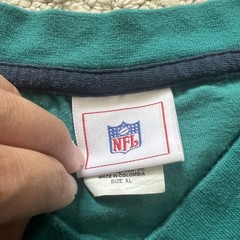 NFL Vintage Y2K Retro Classic Sports Two-Tone Miami Dolphins XL Longsleeve