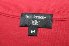 True Religion “I’m On The Rise” Deep-Red Long Sleeve T Shirt Men MEDIUM