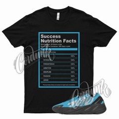 Black SUCCESS T Shirt for YZ 700 MNVN Bright Cyan Teal Blue Azareth Frozen