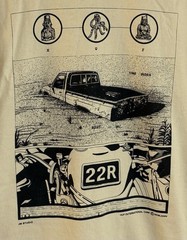 HUF Outernational Men’s Medium JM Studio Design Beige S/S Graphic T-Shirt Tee