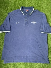VTG 90s Nike NFL Pro Line Side Line Polo Shirt Adult 2XL Dallas Cowboys Football