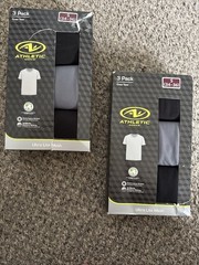 2 Packs Of 3 Athletic Works Men’s S 34-36 Crew Neck T-Shirts Performance (6 )