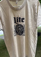 Vtg 80s (Miller) Lite A Fine Pilsner Beer T Shirt Single Stitch UNWORN Men’s M/L