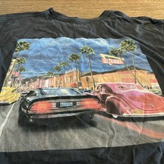 In N Out Shirt Mens Large Black California Double Sided Casual Outdoors Food