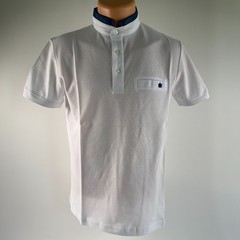 White by Nature Men 100% Cotton Short Sleeve High Neck T-Shirt White Size M NWT