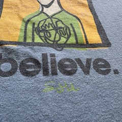 2010s Alien Workshop Skate Tee Mens Small Blue Believe Skating UFO Mexico Made