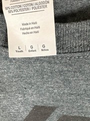 Gildan Youth Dark Gray T-Shirt SZ L Best Party Ever Graphic Tee Short Sleeve