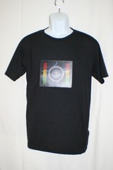 BASS Men’s Black SS Shirt Size M *SOUND ACTIVATED LIGHTS*