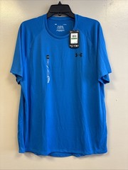 Under Armour 1326413 Mens Athletic Training UA Tech 2.0 T-Shirt Blue Size Large