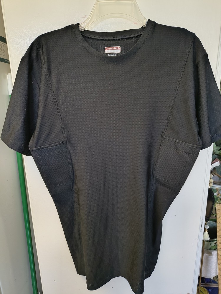 UnderTech Undercover Men’s Black XXLarge Concealed Carry Performance T-shirt XXL