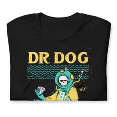 DR. DOG Concert Poster Vinyl Art Cover Black Short-Sleeve Unisex T-Shirt