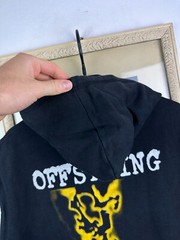 Vintage 90’s Offspring Smash Band Jacket Sleveless Shirt Rare Hooded Size L