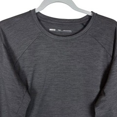 REI Co Op Shirt Mens Large Black Crew Neck Raglan Sleeve Pullover Performance