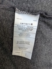 NWT Carhartt Pocket Henley T-Shirt Mens Large Dark Gray Loose Fit Heavyweight