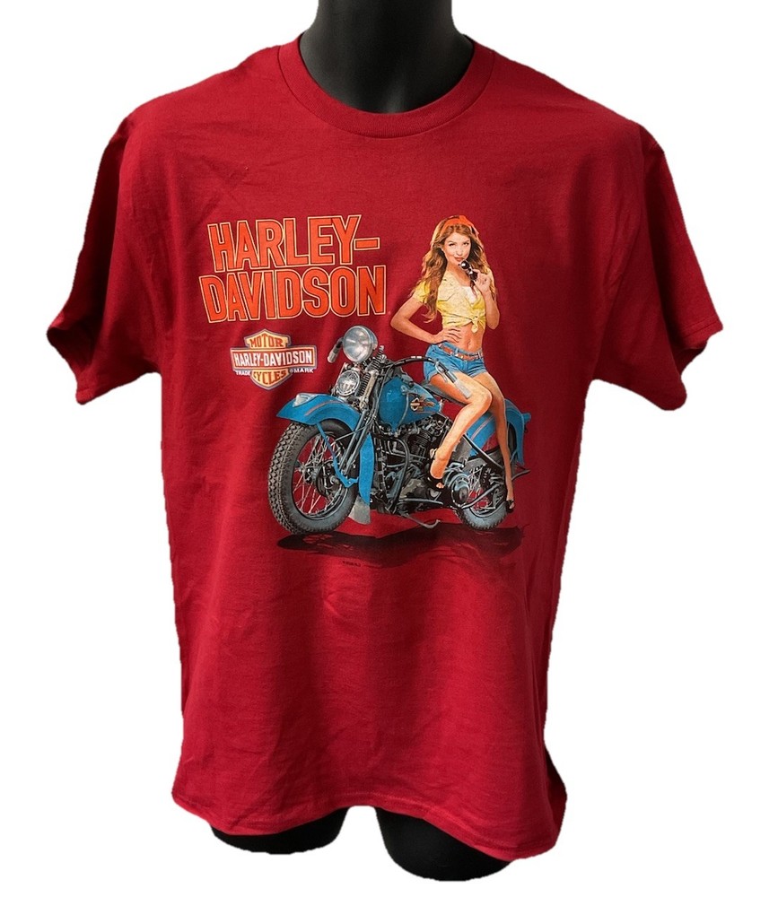 Harley Davidson Men’s Sunny Short Sleeve T-Shirt Red 402946330