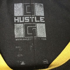 Bailey Apparel Hustle Fresh T Shirt Adult M Teddy Bear Short Sleeve Black Yellow