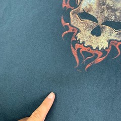 Vtg Harley Davidson Skull Tee Shirt Mens XL Black Daytona Beach FL Short Sleeve