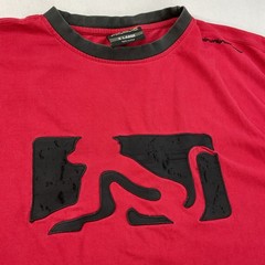 Vintage Drunknmunky T-Shirt Men XL 3D Graphic Logo Y2K Streetwear Skater Grunge