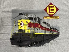 Erie Lackawanna SDP45 Train Authentic Railroad T-Shirt by Daylight Sales – Sz M