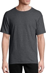 Hanes Men Crew neck T-Shirt 4-Pack ComfortSoft 100% Cotton Heavyweight Tee Plain
