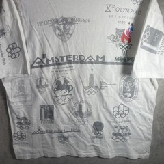 Vintage Hanes 1996 Atlanta Olympics Shirt Adult XL White Black Cities Men